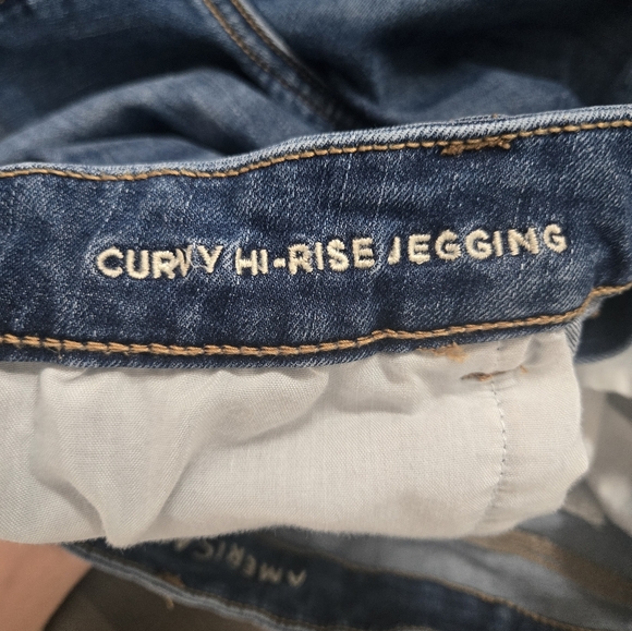 American Eagle Outfitters Womens Curvy High-Rise Jegging Size 16 Regular - Picture 8 of 9